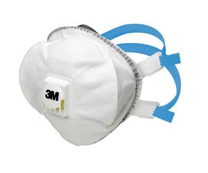 3M 8825+ Masque de protection respiratoire FFP2 R D avec valve d'expiration Cool-Flow, jusqu'à 10 fois la limite d'exposition x5 morceau