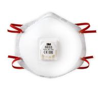 3M 8833 Masque de protection respiratoire FFP3 avec valve d'expiration Cool-Flow, jusqu'à 30 fois la limite d'exposition x10 morceau