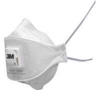 3M Aura™ 9322+ Masque anti poussières fines avec valve FFP2 D 10 pc(s) EN 149:2001, EN 149:2009 DIN 149:2001, DIN 149:2009