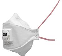 3M Masque antipoussière Aura 9332+ FFP3 pliable avec soupape – 10 pièces – Blanc