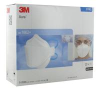 3M Aura Masque Respiratoire FFP2 Norme EN149 Pièces 20 (1862)