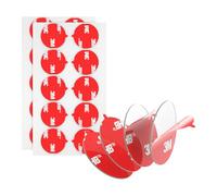 3M Autocollant Adhésives Double Face 4905 Diamètre 25 mm Lot De 20 Pastilles VHB Ultra-Résistantes Noir Épaisseur 0,6 mm Rond Pour Décoration De Voiture Maison Bureau Logos