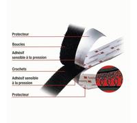 3M Bande de velcro crochet et mousse Scotchmate