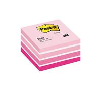 3m - Bloc Cube Post It 76x76mm Pastel Rose - Bloc De 450f