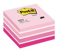 3m - Bloc Cube Post It 76x76mm Pastel Rose - Bloc De 450f