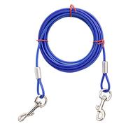 3m Câble d'attache pour Chiens,Chien Cravate câble,pour Cour, Jardin, Camping, extérieur(Bleu).