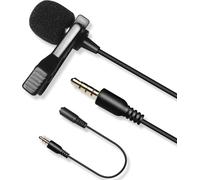 3M Câble Micro Cravate, Lvm7 Clip On Lapel Microphone Pour Youtube Interview Podcast Vidéo, Smartphone Tablette Pc, Appareil Photo Sony Nikon Canon Caméscopes[Z3827]