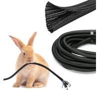 3M Cable Sleeve,Flexible Cable Cover,Adjustable Cable Management,for Electric TV Wires,PC Wires,Maximum Safety for Children and Animals,Allows Heat Dissipation