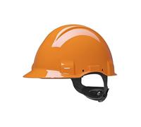 3M casque de protection, Uvicator, fermeture à cliquet, non ventilé, diélectrique 1000 V, bandeau de soudage en cuir, orange, G3001MUV100V-OR x20 morceau