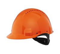 3M Casque 3M, Uvicator, à cliquet, ventilé, Bandeau en Plastique, Orange