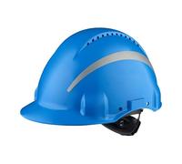 3M Casque 3M, Uvicator, à cliquet, ventilé, réfléchissant, Bandeau en Plastique, Bleu, G3000NUV-R-BB