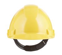 3M Casque de chantier réglable avec ventilation - Jaune