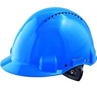 Casque de sécurité 3M™ G3000 vert, ventilé, avec harnais à crémaillère et basane synthétique