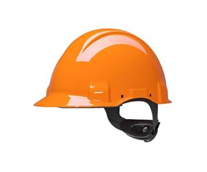 3M casque de protection, Uvicator, fermeture à cliquet, non ventilé, diélectrique 1000 V, bandeau de soudage en cuir, orange, G3001MUV100V-OR x20 morceau