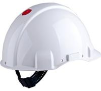 Casque de sécurité 3M™ G3001 blanc, non ventilé, avec harnais à crémaillère et basane synthétique