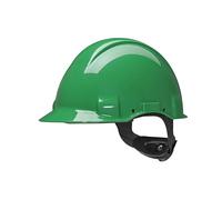 3M Casque de sécurité 3M, Uvicator, à cliquet, Non ventilé, 440 V, Bandeau en Plastique, Vert, G3001NUV-GP