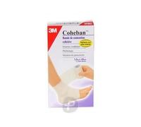 3m Coheban Bande Élastique Cohésive Blanche 10cm X 3,5m