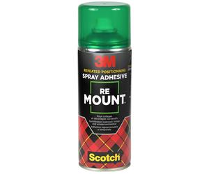 3M? Colle adhésive non permanente ReMount? sous forme de spray bombe aérosol 400 ml