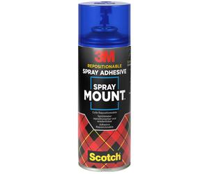 3M? Colle adhésive repositionnable SprayMount? sous forme de spray bombe aérosol 400 ml transparent