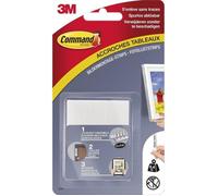 3M COMMAND 6 Languettes adhésives de fixation - Blanc - Taille M