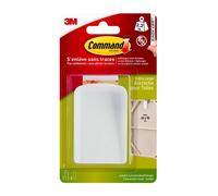 3M Command Accroche-écran 17045WHI-1-FGN, blanc, jumbo, 1 crochet + 4 bandes/paquet x11 morceau