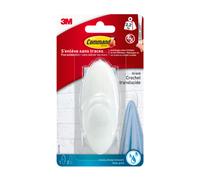 3M Command™ BATH17FGN Grand crochet pour serviette pour salle de bain 114 x 41 x 38 mm Blanc 1 pièce