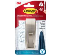 3M Command Crochet en métal 'Modern', taille: L, argent