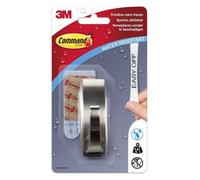 3M COMMAND Crochet moderne - Acier brillant - Moyen modele