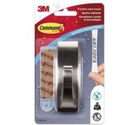 Command Patère de fixation jusqu'à 2,3 kg - 1 crochet et une grande languette - Alu