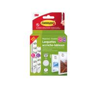 3M Command - Languettes de fixation enlevables pour tableau blanc, 4 paires MM + 8 paires GM
