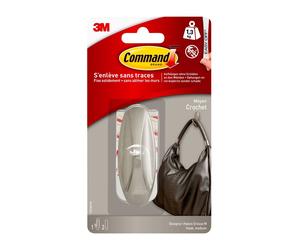 3M Command Medium Crochet design aspect métal, 17081BN x5 morceau