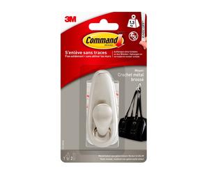 3M Command Medium Crochet métallique 'classique', FC12-BN x6 morceau
