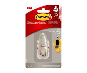 3M Command Small Crochet métallique'classique', FC11-BN x6 morceau