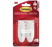 3M Crochet avec pointe en métal, blanc, taille: M