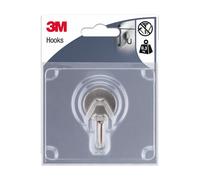 3M Crochet Magnétique en Métal Argenté