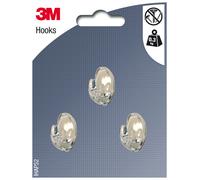 3M™Crochet Ovale Cristal Petit Modèle