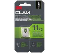 3M - Crochet tableaux - Claw - Spécial plaque de plâtre - Supporte 11 kg - Lot de 2