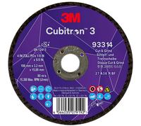 3M Cubitron 3 Cut & Grind Disque à ébarber, 100 mm, 3,2 mm, 15,88 mm, 36+, type 27 #93314 x20 morceau