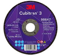 3M Cubitron 3 disque à ébarber, 125 mm, 7,0 mm, 22,23 mm, 36+, type 27 # 98647 x10 morceau