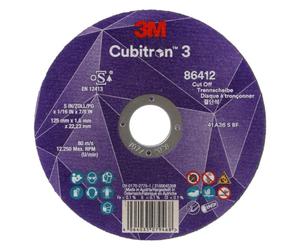 3M Cubitron 3 Disque À Tronçonner - 125 Mm X 2,5 Mm X 22,23 Mm - K36 - T42 (25 Pièces)