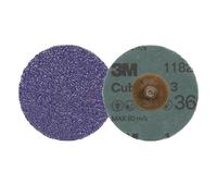 3M Cubitron 3 Roloc Disque fibre 1182C, 36+, TR, Purple, 76 mm, 50/Carton