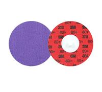 3M Cubitron 3 Roloc Disque haute résistance pour l’arasage 1184F, 60+ YF-weight, TR, Purple, 76 mm, 50/Carton