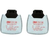 3M D3138 Secure Click P3 R mit Aktivkohle Filtre à particules 2 pc(s)