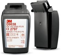 3M D9038 Secure Click Filtre à particules P3 R - paquet de 2 pièces