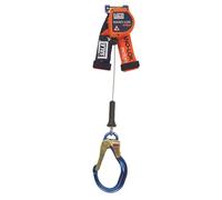 3M DBI-SALA antichute à rappel automatique Nano-Lok Edge, testé sur arêtes vives, longueur : 2,5 m, câble métallique galvanisé 5 mm , mousqueton de sangle Trilock, mousqueton d'échafaudage en aluminiu