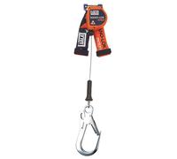 3M DBI-SALA antichute à rappel automatique Nano-Lok Edge, testé sur arêtes vives, longueur : 2,5 m, câble métallique galvanisé 5 mm , mousqueton de sangle Trilock, mousqueton d'échafaudage en aluminiu