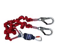 3M DBI-SALA EZ Stop Longe en Y avec absorbeur d'énergie en sangle pour échafaudage, testée sur chant 130 kg, longueur : 2,0 m, matériau extensible, mousqueton Tri-Lock ouverture 20 mm, 2 crochets d'éc