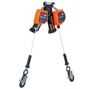 3M DBI-SALA Nano-Lok Edge 3500285 Lifeline personnelle auto-rétractable à deux pattes 3500285, câble, mousqueton en aluminium, 2,4 m, classe 2, ANSI