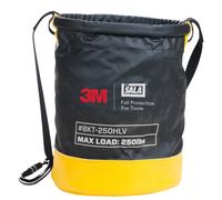 3M DBI-SALA Sac de transport SAFETY BUCKET, taille : 38 x 32 cm, vinyle étanche, cordon de serrage, sangle de transport, divers œillets métalliques, charge max. 113,4 kg, H38 x D32 cm x1 morceau