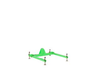 3M DBI-SALA Système de levage modulaire HC - base en 3 parties pour petit bras de bossoir avec interprétation, 121 cm - 190 cm x1 morceau